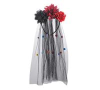 Chenxi Studio Day Of The Deads Headpiece Rose Flower Crowns Veils Mexicans Festival Florals Headpiece Halloween Sugar Skull Costume Rose Florals Crowns Veils