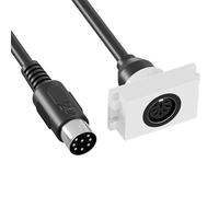 Chenxi Studio DIN 8Pin Female or Male Adapter Cable Flexible DIN 8Pin Cable Wall Mount Plate for Various Music Devices Adapter