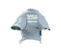 Chenxi Studio Dog T-shirt Eat Sleep Bark- Repeat Plain For Large Dogs Soft Apparel Green Pullover Puppy Pajamas