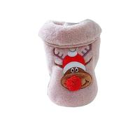 Chenxi Studio Dogs Festival Vest Party Clothes For Christmas Pet Dogs Reindeer Costume Easy Wear Dressing Up Clothing Holiday Outfit