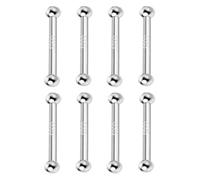 Chenxi Studio Earrings for Women, 4 Pcs Ear Studs for Women Ear Piercing Silver Sticks Simple Anti-Blocking Ear Acupuncture Ear Sticks Sleep Earrings