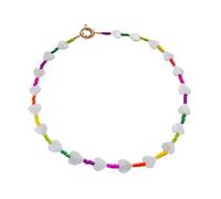 Chenxi Studio Elegant Beaded Heart Star Shell Chokers Necklace For Women And Girls Featuring Intricate Weaving Craftsmanship