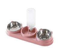 Chenxi Studio Elevated Pet Feeders With Automatic Refilling Water Dispenser Dry And Wet Bowls AntiTipping Design Cats Waterer Feeder Pet Feeding Bowl