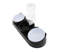 Chenxi Studio Elevated Pet Feeders With Automatic Refilling Water Dispenser Dry And Wet Bowls AntiTipping Design Cats Waterer Feeder Pet Feeding Bowl