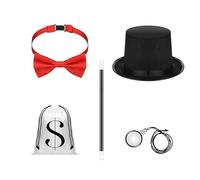 Chenxi Studio Foldable Magician Hat For Adults Sturdy Fabric Enhances Durability Portable For Theater Performances And Parties Magician Performances Hat