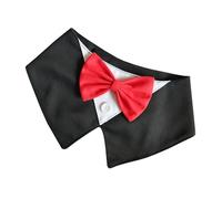 Chenxi Studio Gentlemen Dog Bowtie Collar Adjustable Canvas Necktie for Halloween, Parties & Everyday Pet Fashion Accessories Dog Suit
