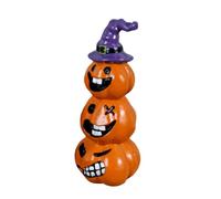 Chenxi Studio Halloween Resins Pumpkin With Smiling Grin Figurine Decors Home Desktop Decorations Horror Theme Ornament Gift Halloween Party Supplies