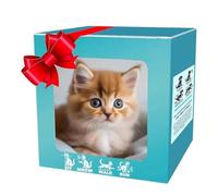 Chenxi Studio Intelligence Cats Companion Plush Toy With Barking Tail Wagging Traction Rope Design For Toddler Learn To Crawl Robotic Cats Plush Toy
