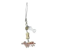 Chenxi Studio Keychain Keyrings For Women Girls, Cute Dachshund Dog Charm Phone Chain Trendsetting Sausage Dog Phone Chain Lanyard for Adding Personality to Devices