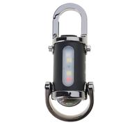 Chenxi Studio Keychain Keyrings for Women Girls, Portable LED Work Light Keychain Pendant USB Rechargeable Flashlight Keyring for Camping Pocket Sized Key Chain Tool