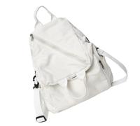Chenxi Studio Large Capacity Crossbody Bag For Women Canvas Backpack Fashion School Bag Commuting Solid Color Shoulder Women Shoulder Solid Color Crossbody Canvas Backpack Trendy School