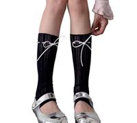 Chenxi Studio Leg Warmers for Women Girls, Womens Knee High Socks Girls Lace Bowknot Long Stockings Loose Socks,Sexy Lace Leg Warmer Knee Socks