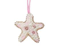 Chenxi Studio Lightweight Marine Themed Pendant For Bag Decoration With And Shell Themed Bag Accessory Charm Backpack Decors Shell Coral Fabric Keychain