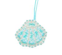 Chenxi Studio Lightweight Marine Themed Pendant For Bag Decoration With And Shell Themed Bag Accessory Charm Backpack Decors Shell Coral Fabric Keychain