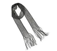 Chenxi Studio Long Thin Scarf With Fringed Shimmering Neck Scarf Narrow Scarf For Women Formal Dinner Party Neckwear Fashion Accessory