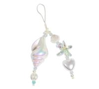 Chenxi Studio Marine Themed Resin Phone Charm Ornaments With Seashells And Starfishes Design Suitable For Earphones And Mobile Devices Resin Phone Charm