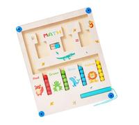 Chenxi Studio Math Counting Bead Maze Toy With Wooden Track For Early Learning And Parent Child Interaction Roller Ball Counting Toy