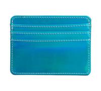 Chenxi Studio Minimalist Front Pocket Wallets Rfids Blocking Credit Card Holder with Clear Window for Men Women Leather Thin Wallet Leather Wallet