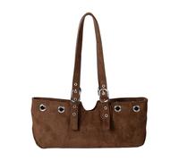 Chenxi Studio Motorcycle Inspired Underarm Bag For Women Soft Suedes Lightweight Shoulder Purse For Work & Travel Biker Shoulder Bag