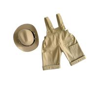 Chenxi Studio Newborns Photography Outfit Soft Polyester Romper Hat For 0-1 Month Baby Photoshoots Comfortable Safe Baby Costume Newborns Photography Accessories
