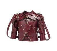 Chenxi Studio Novelty Armour Shaped Handbag Purses Antique Sterevunk Shoulder Bags Pu Leather Messengers Bag Crossbody Bags For Women Leather Crossbody Handbag