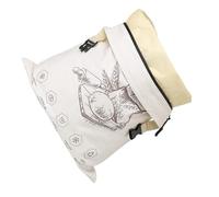 Chenxi Studio Organic Cotton Bees Wax Food Storage Bag with Elastic Band and Carabiner Sustainable Kitchen Essential for Bread Cheese Bread Preservation Bag