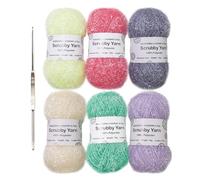 Chenxi Studio Polyester Scrubs Yarn With Hook Handmade Yarn Crochet Yarn Knitting Yarn For Knitting Enthusiasts And Craft Artists