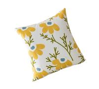 Chenxi Studio Polyester Throw Pillow Case Flower Embroidery Cushion Slipcover Pillowcase Invisible Zippered Type For Easy Replacement Bedroom Pillow Decoration