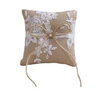 Chenxi Studio Popular Lace And Burlap Wedding Rings Bearer Pillow Elegant Pillow For Bridal Elegances And Perfect Memories Wedding Holder