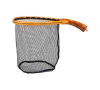 Chenxi Studio Quick Dry Rubber Coated Landing Net For Small Stream Fishes Curved Wooden Handle Ergonomic Grip Outdoor Fishing Gear Fishing Landing Net