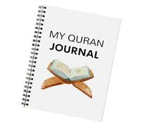 Chenxi Studio Quran Study Journal Notebook Twin Coil Binding Daily Planner Quran Reading Progress Tracking Journal Notebook 21x14cm Growth Planner