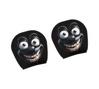 Chenxi Studio Removable Reusable Jovial Car Accessory Headrest Covers Protectors None Tool Setup Multiple Amusing Styles Easy To Clean Funny Car Pillow Cover