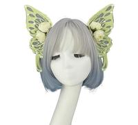 Chenxi Studio Renaissances Styles Crystal Pearls Wing Hairpiece Practical Headband For Gothic Woodlands Costume Charm