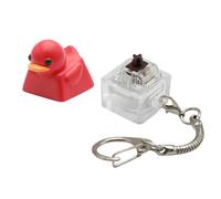 Chenxi Studio Resin Keyboards Companion Keycaps Small Quacking Keycap Quacking Keychain For Office Stress Relief Therapeutic Keycap For Work
