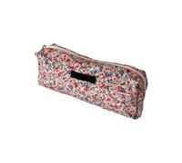 Chenxi Studio Ribbed Pen Large Storage Smooth Zipper Water-Resistant Polyester for School Office Supplies Travel Friendly Old Writing Materials Bag