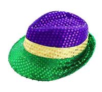 Chenxi Studio Sequins Mardi Gras Hat Ladies Casual Winter Autumn Sunproof Hat with Sequins