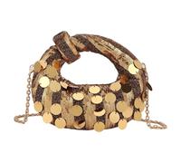 Chenxi Studio Shimmering Evening Bag Spacious Interior Ergonomic Handle Various Occasion Wear Shoulder Crossbody Bags For Women Girls Glittering Party Handbag For Women
