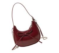 Chenxi Studio Simple Crossbody Bag For Women Sweet Bows Shoulder Bag Armpit Trendy Underarm Purse Fashion Handbag Commuting Women Trendy Shoulder Simple Underarm Purse Sweet Bows Crossbody