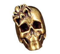 Chenxi Studio Skull Spiders Swords Pendant Ideal For Paracord And Necklaces Craft Projects Paracord Bead Cultural Spiders Skull Keychain Brass Pendant