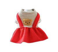 Chenxi Studio Small Dogs Winter Clothes Christmas Costume Santa Dress Uniform Fashion Pet 2-Leg Dresses For Dogs Kitten Clothes