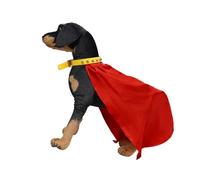 Chenxi Studio Soft Fabric Light Weight Pet Capes Breathable Dog Cloak Quickly Closure Suitable for Small Breeds Outdoor Activity Small Dog Wrap Red Defender Wrap for Small Dogs