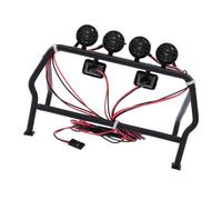 Chenxi Studio Sturdy Metal Roll Cage With 6 LED Light For 1/10 Scale 4WD Remote Control Car Prevents Surfaces Damage Remote Control Car Scratchrpoof Roll Cage