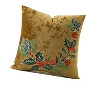 Chenxi Studio Sturdy Polyester Christmas Pillow Cover Embroidery Detailing Skin Friendly Fabric Home Decoration Festival Family Decoration Pillow