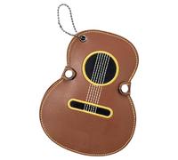 Chenxi Studio Stylish Embroidered Guitar Pick Organiser PU Leather Plectrum Storage Case with Multiple Slot Musical Accessories Bag