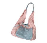 Chenxi Studio Stylish Two-Tone Large Capacity Underarm Bag Polyester Adjustable Strap Lightweight Work Commute Essentials Polyester Handbag