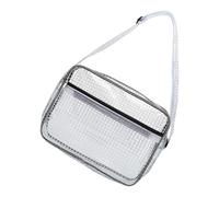 Chenxi Studio Transparency PVC Crossbody Bag With Multiple Pockets Waterproof For Essential Storage Anti Statics Meshes Shoulder Pack Travel Waterproof Phone Passports Holder