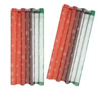 Chenxi Studio Two Panel Curtains Colorful Window Treatments Drapes Soft Textured Polyester Fabric Easy Installation Colorful Snow Yarn Curtains