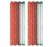 Chenxi Studio Two Panel Curtains Colorful Window Treatments Drapes Soft Textured Polyester Fabric Easy Installation Colorful Snow Yarn Curtains