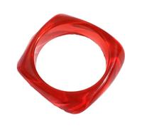 Chenxi Studio Vibrant Resin Cuff Bangle Geometric Square Colorful Wristband Elegant Women Wrist Jewelry Gift Accessory Colorful Statement Charm Jewelry