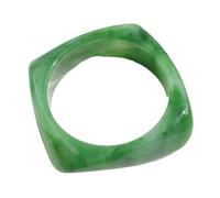 Chenxi Studio Vibrant Resin Cuff Bangle Geometric Square Colorful Wristband Elegant Women Wrist Jewelry Gift Accessory Colorful Statement Charm Jewelry